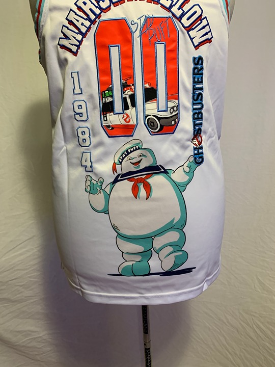 Headgear Classics Basketball Jersey Ghostbusters Stay Puft Zuul Slimer Mens XL - detail