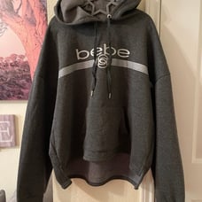 Plus Size Bebe Women’s gray stylish hoodie size 3X NEW