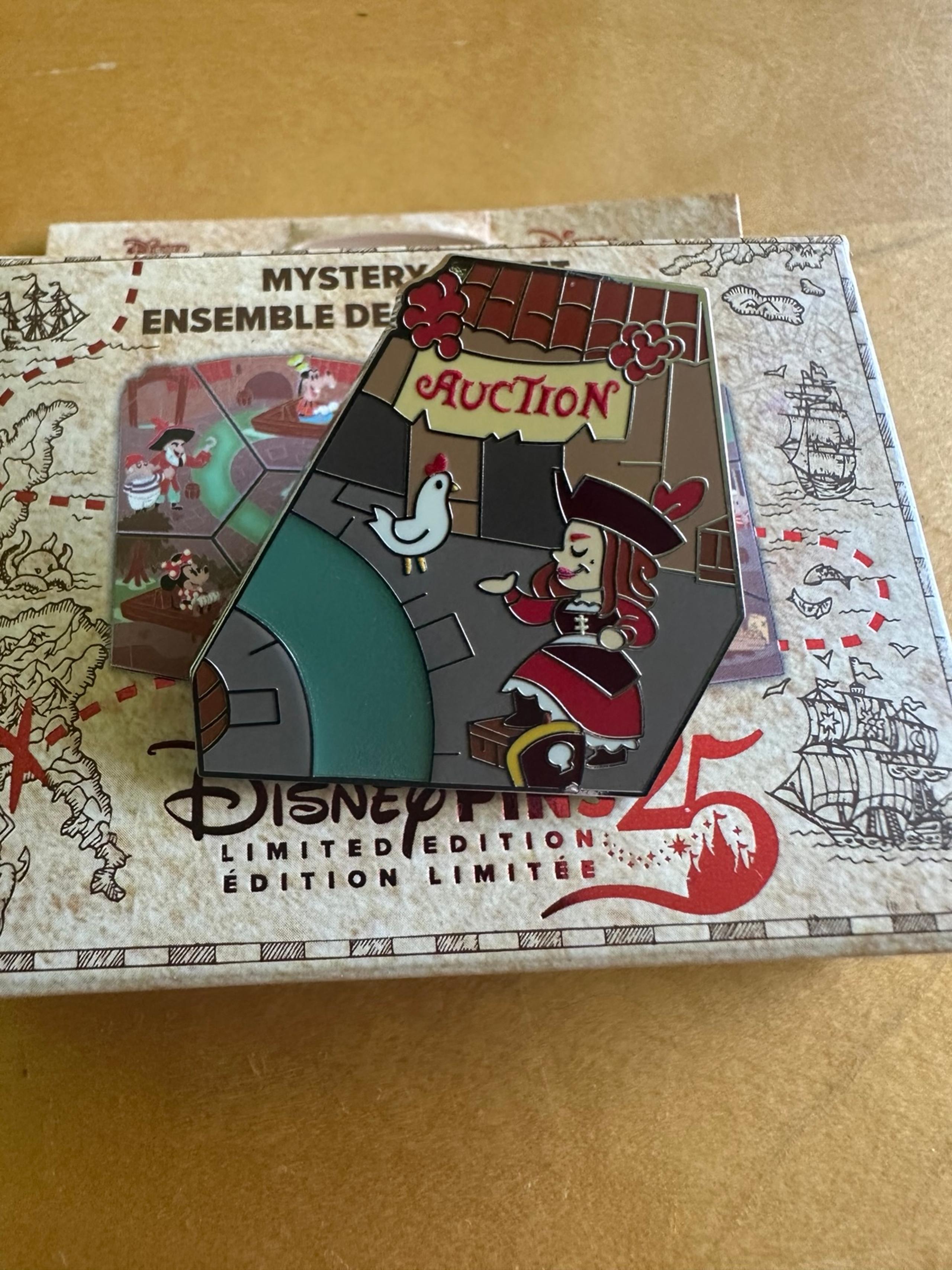Disney 2025 Pirates Of The Caribbean Puzzle Map Mystery Red Auction Pin LE 475