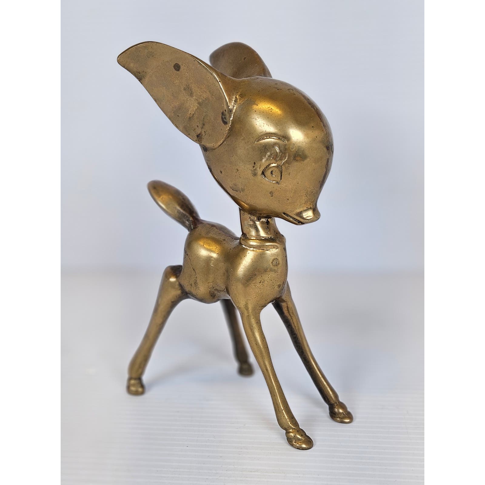 Vintage Brass Fairy Tale Cartoon Bambi Fawn Deer 8 Figure
