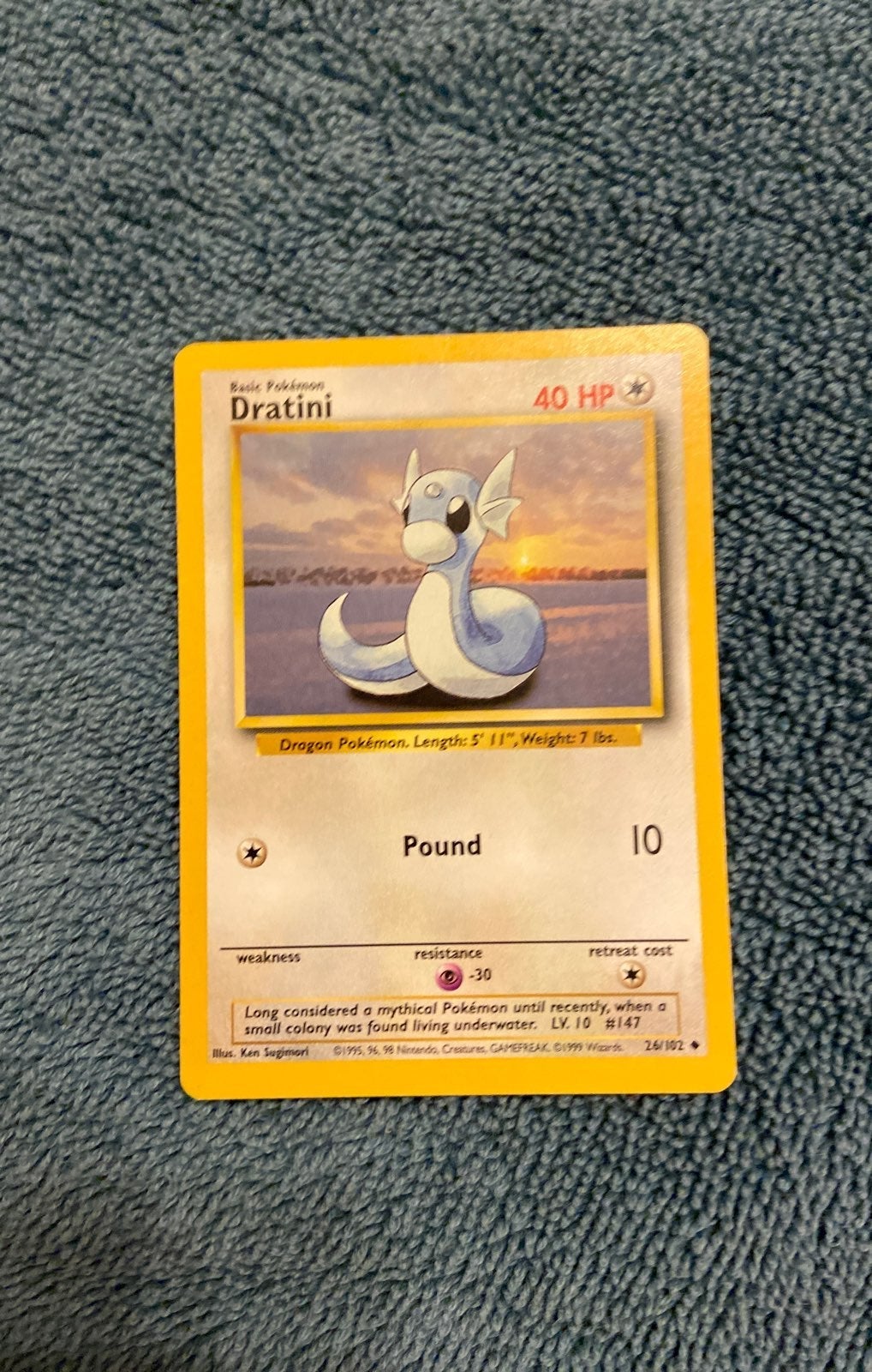 Dratini Pokemon Card 26/102