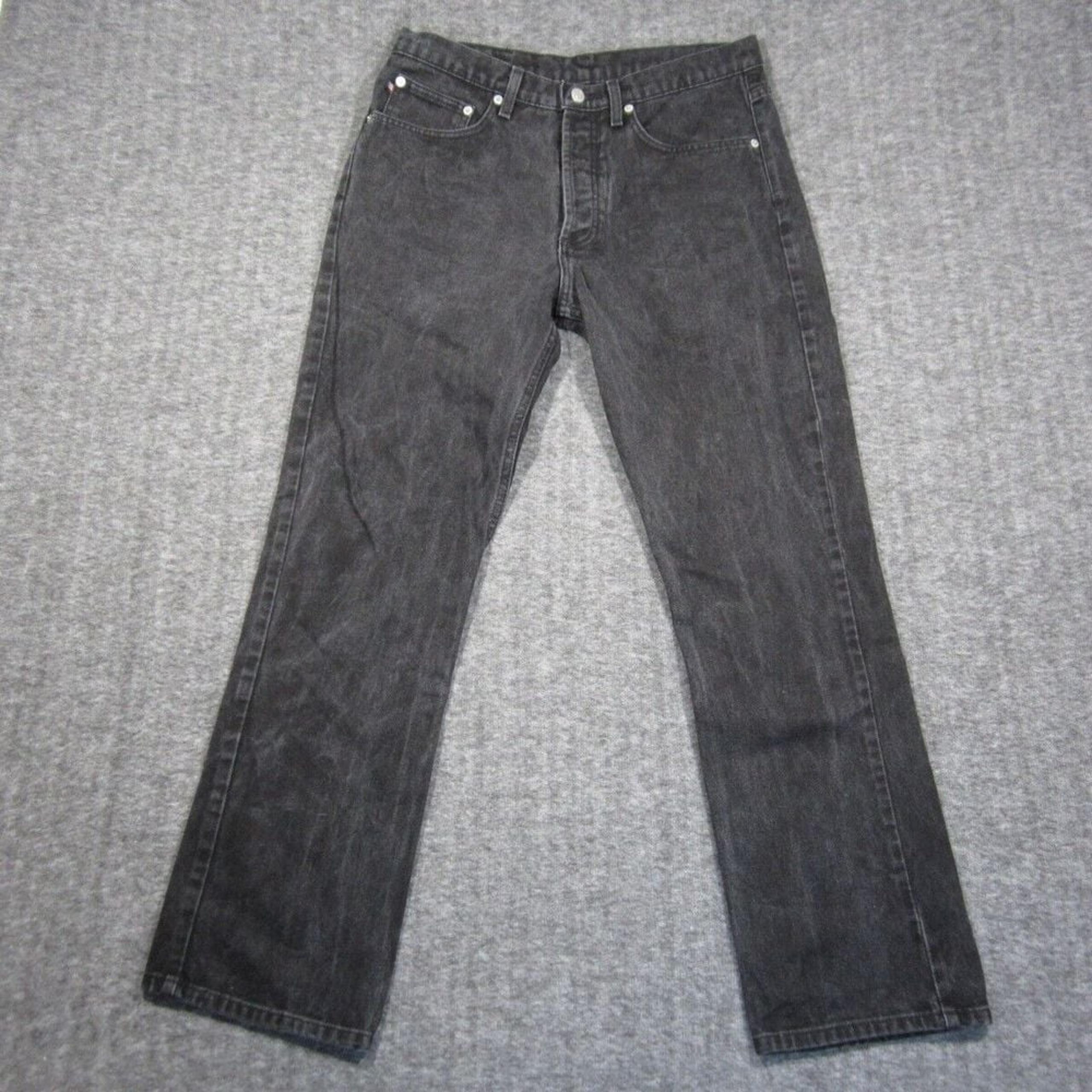 Polo Ralph Lauren Signature Bootcut Jeans Womens 12 32x29 Black Button Fly