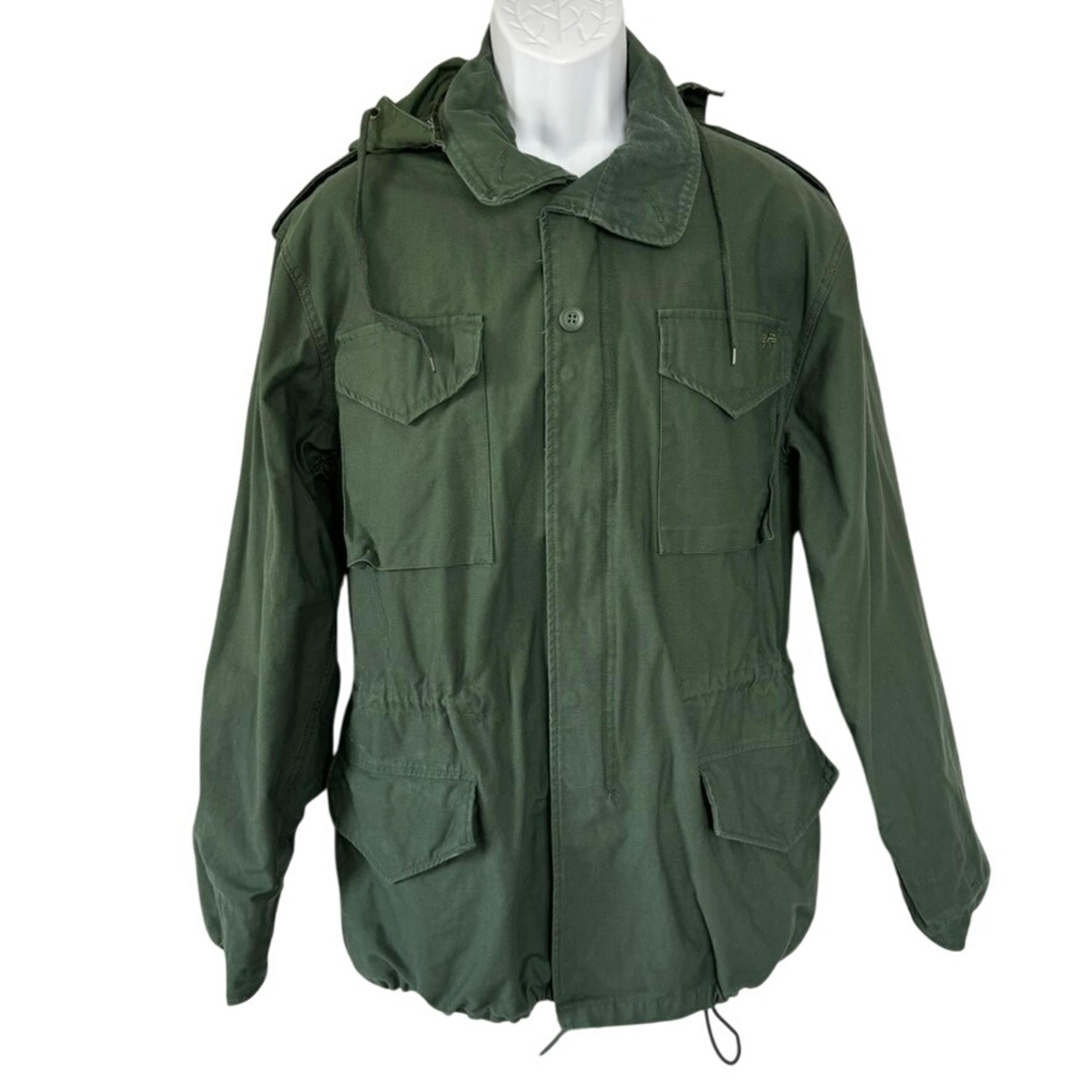 Alpha Industries M-65 Cold Weather Field Jacket Sz M Military Green Made in USA