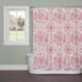 Portica Fabric Shower Curtain Coral