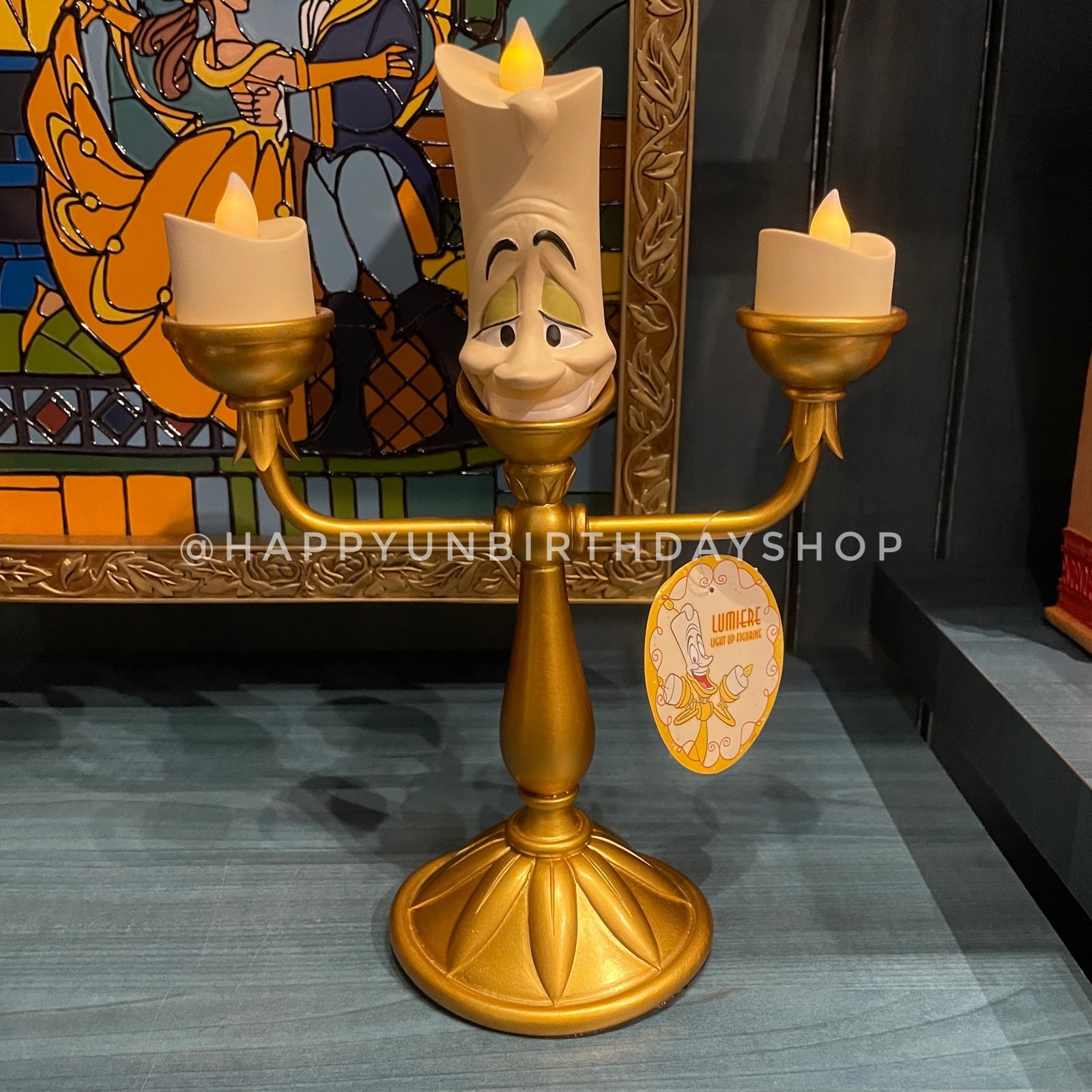 Disney Parks Beauty and The Beast Lumiere Light-Up Figure