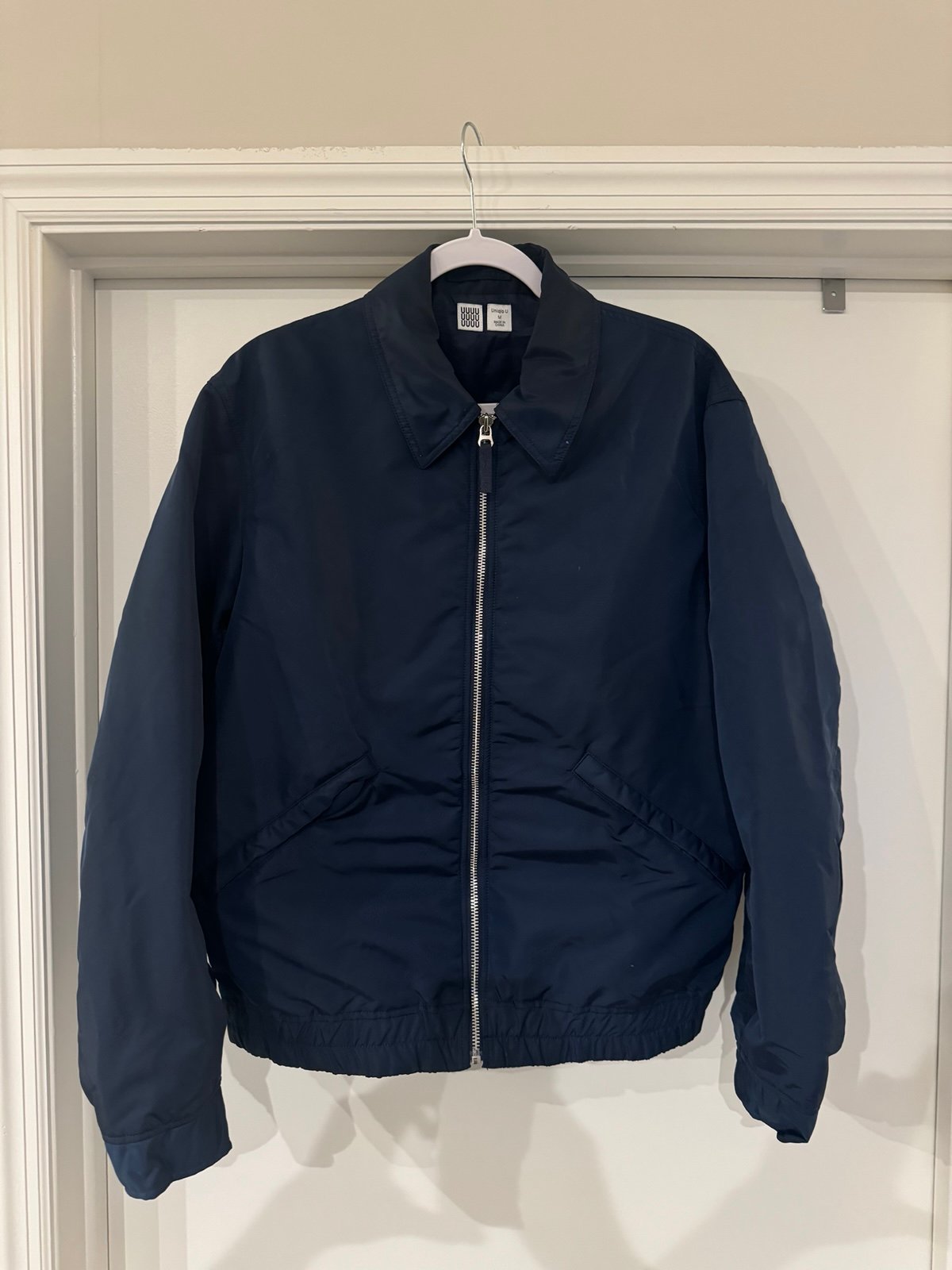 Men’s Uniqlo U F/W 2017 Zip-Up Blouson Jacket Blue Navy Size Medium