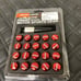New 20PCs Red Rays Style Lug Nuts M12x1.25