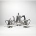 Crosby Co. 1930s Art Deco Silverplate 3-Piece Tea Set Service