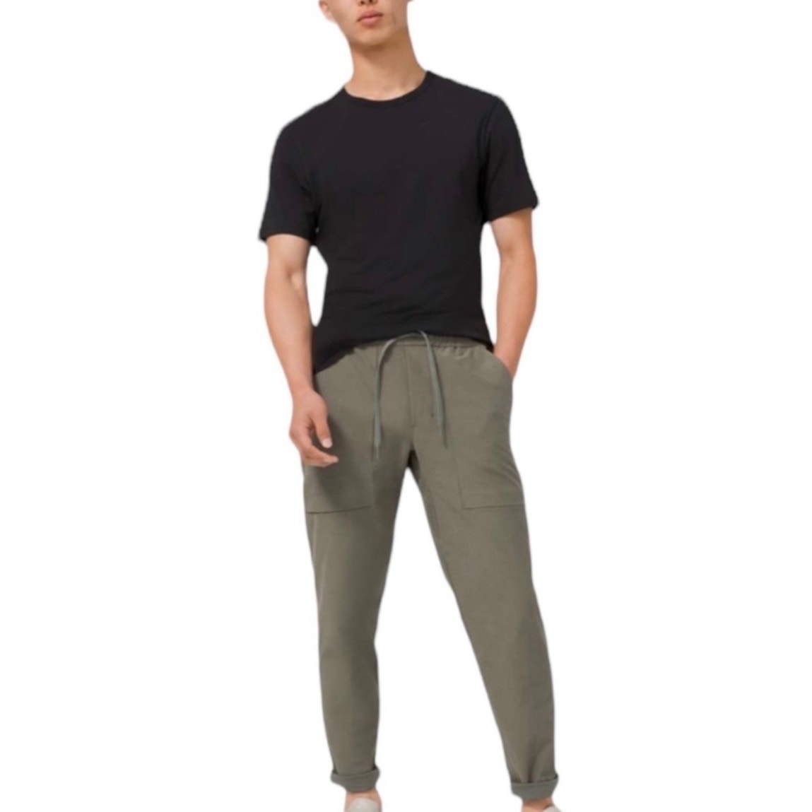LULULEMON Men's Size Medium Bowline Pant Utilitech Olive Green Athleisure