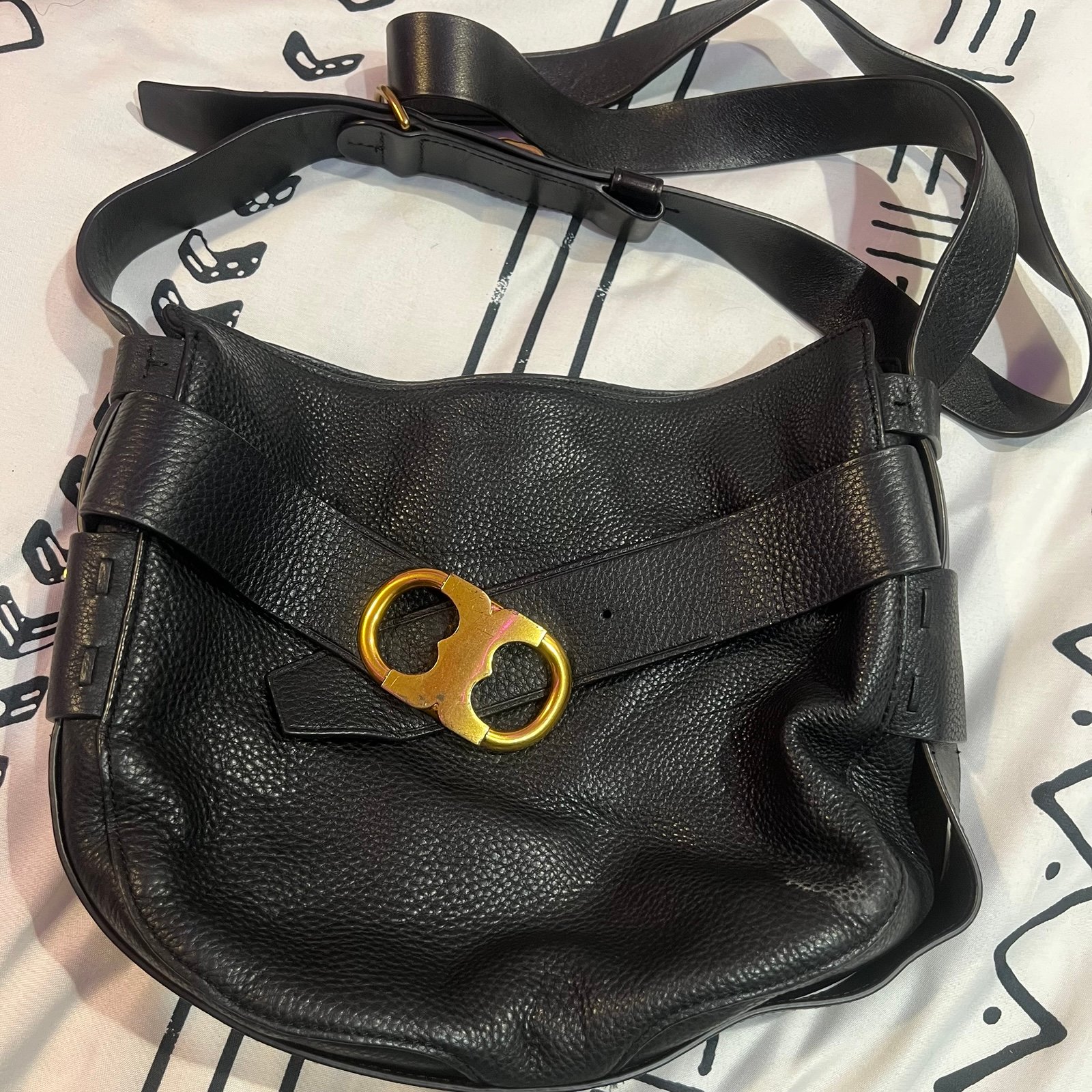 Bag Tory Burch black leather Crossbody