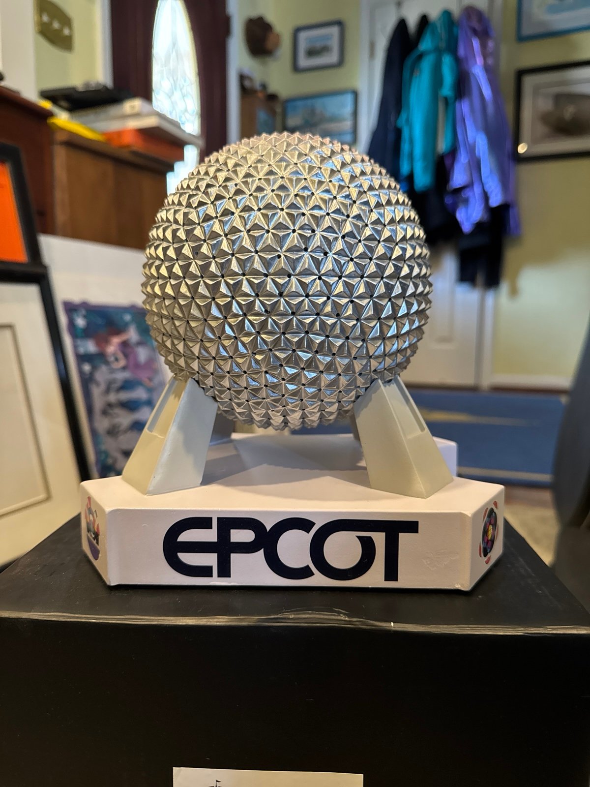 Disney light up spaceship earth Epcot figurine NIB