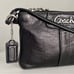Coach Signature Black Leather Wristlet