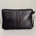 Coach Signature Black Leather Wristlet