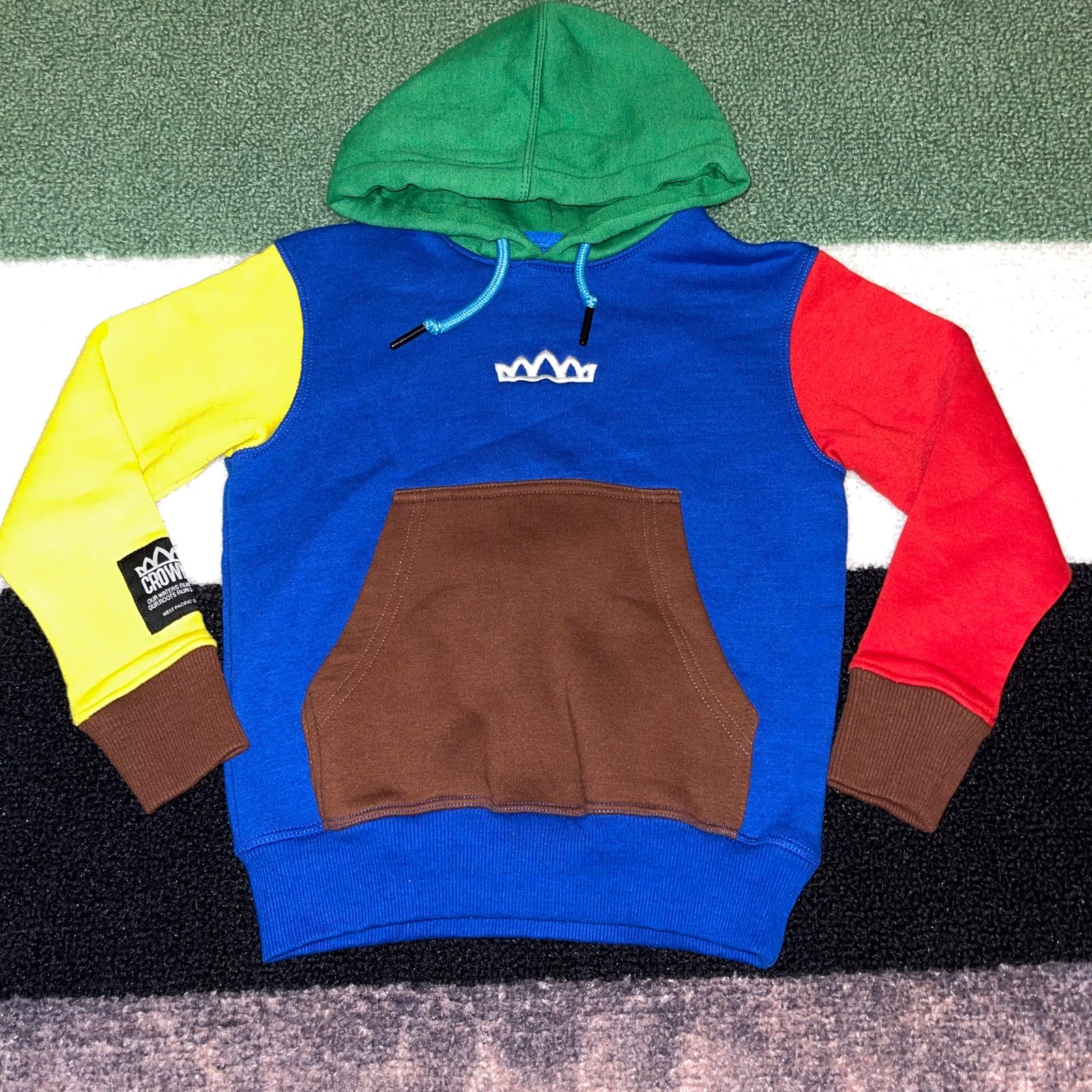 4T Crowns Guam Colorblock Hoodie Sweatshirt