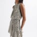 Reiss Charlotte Linear Floral Dress - Size 2 (B2)
