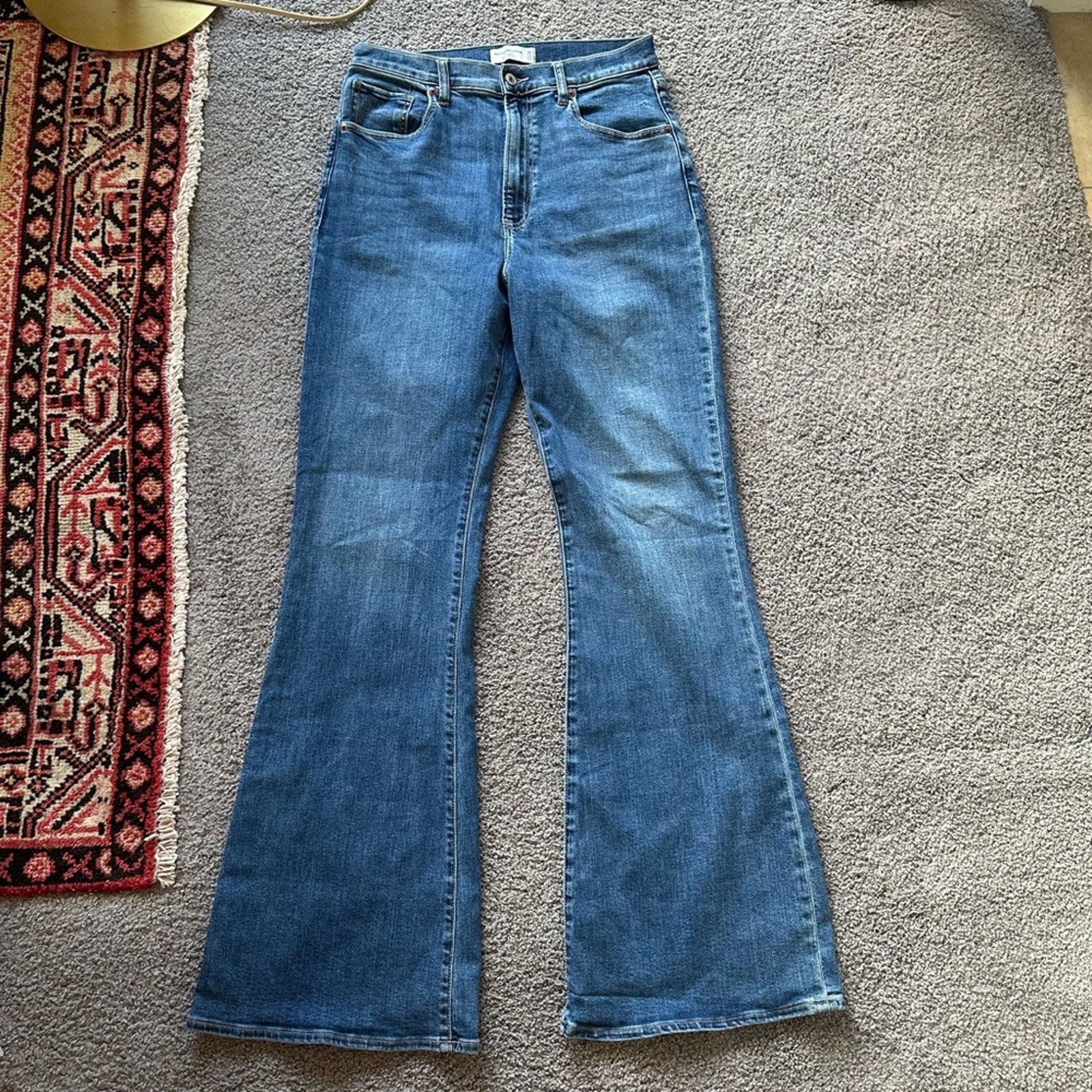 Abercrombie Ultra High Rise Flare Jeans