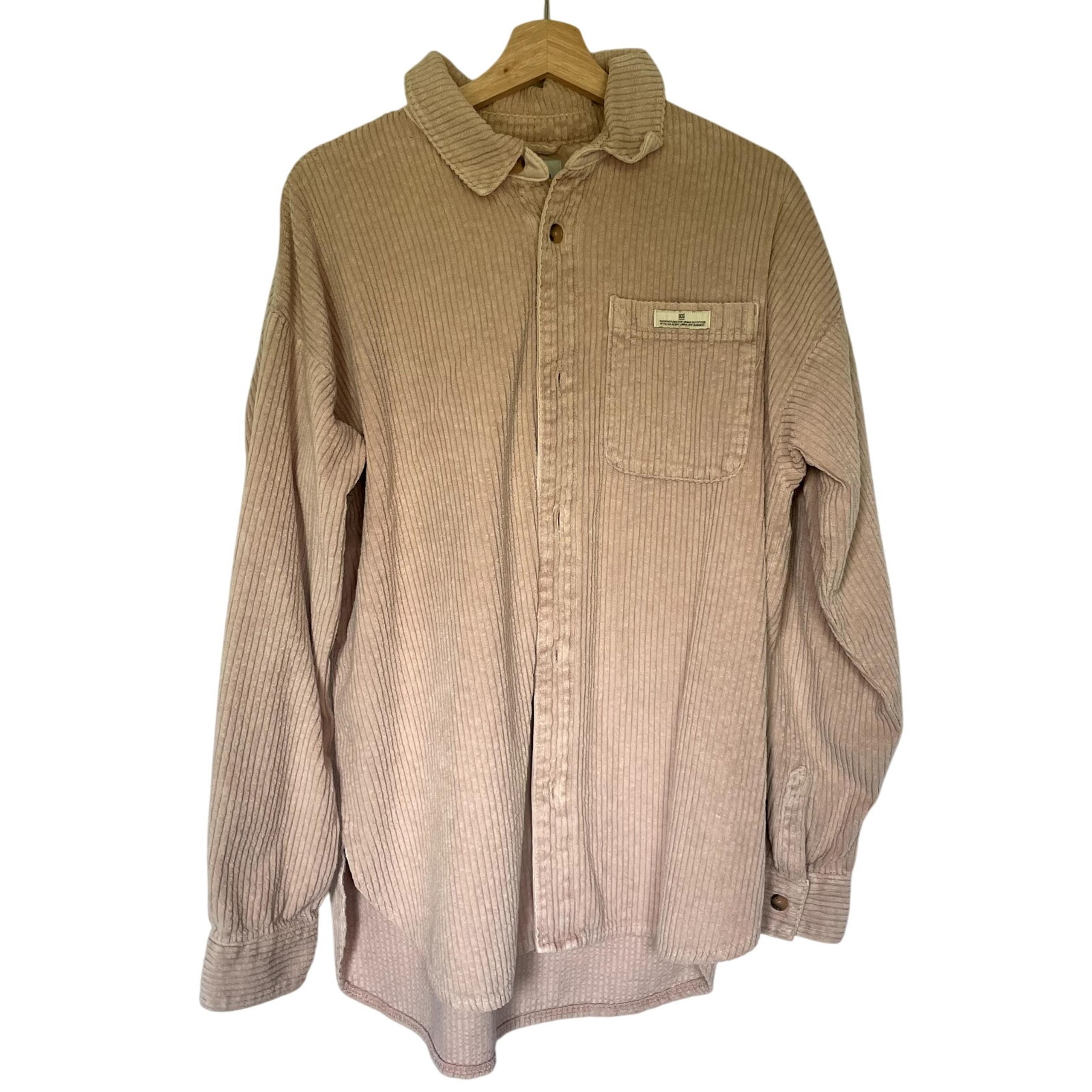 Urban Outfitters BDG pink corduroy jacket women's size XL pockets button down