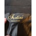 Fortini Mens Superfine Merino Wool Trench Coat Black Single Breasted Long Sleeve