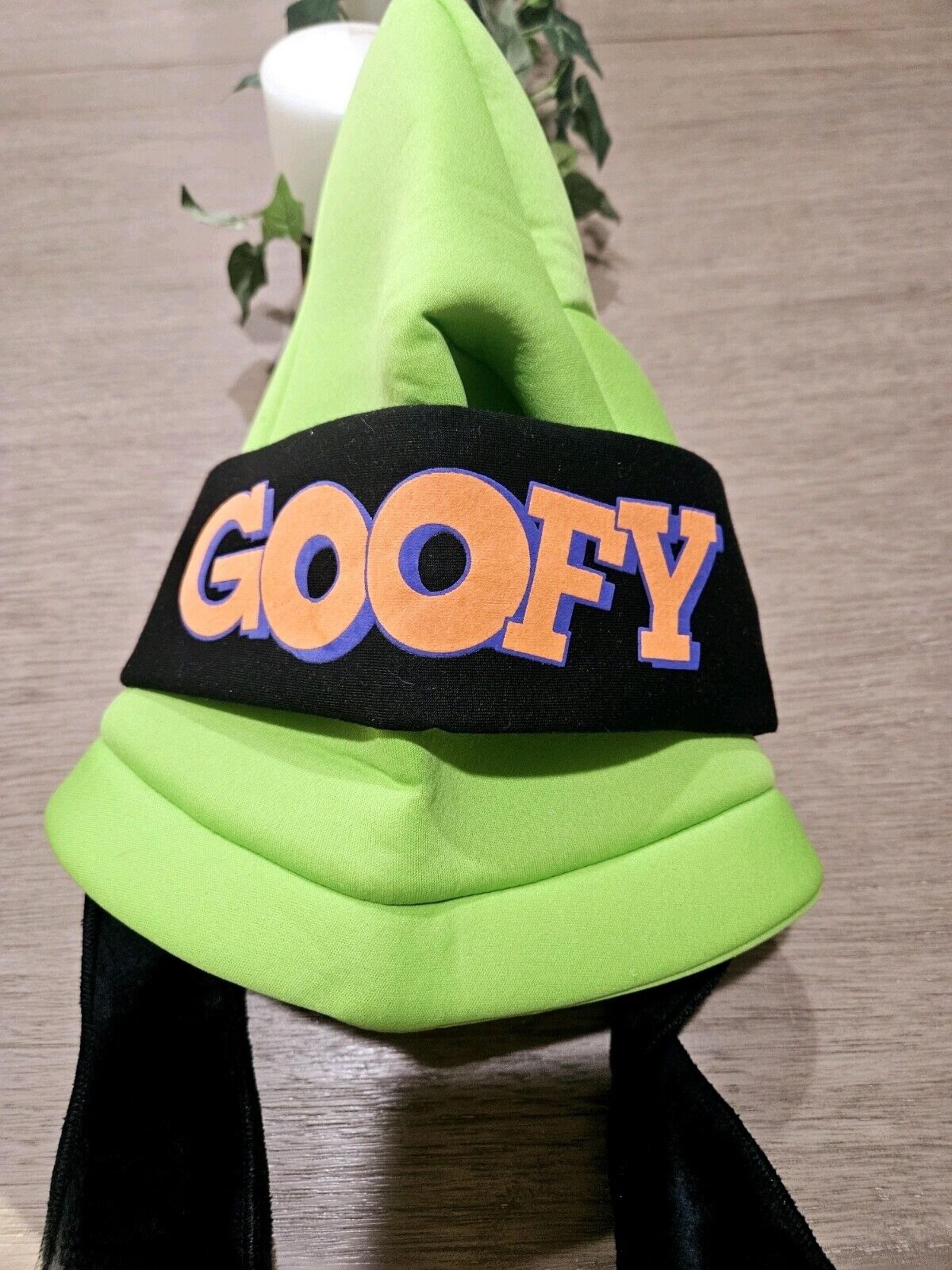 Vintage Disney Goofys Hat Co Tall Green Cap With Fuzzy Floppy Ears Adult Size