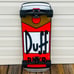 Santa Cruz Simpsons Duff Beer Can Cruiser Skateboard Red Black 27.5X10.5
