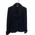 St. John Caviar Black Knit Blazer