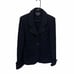 St. John Caviar Black Knit Blazer