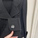 St. John Caviar Black Knit Blazer