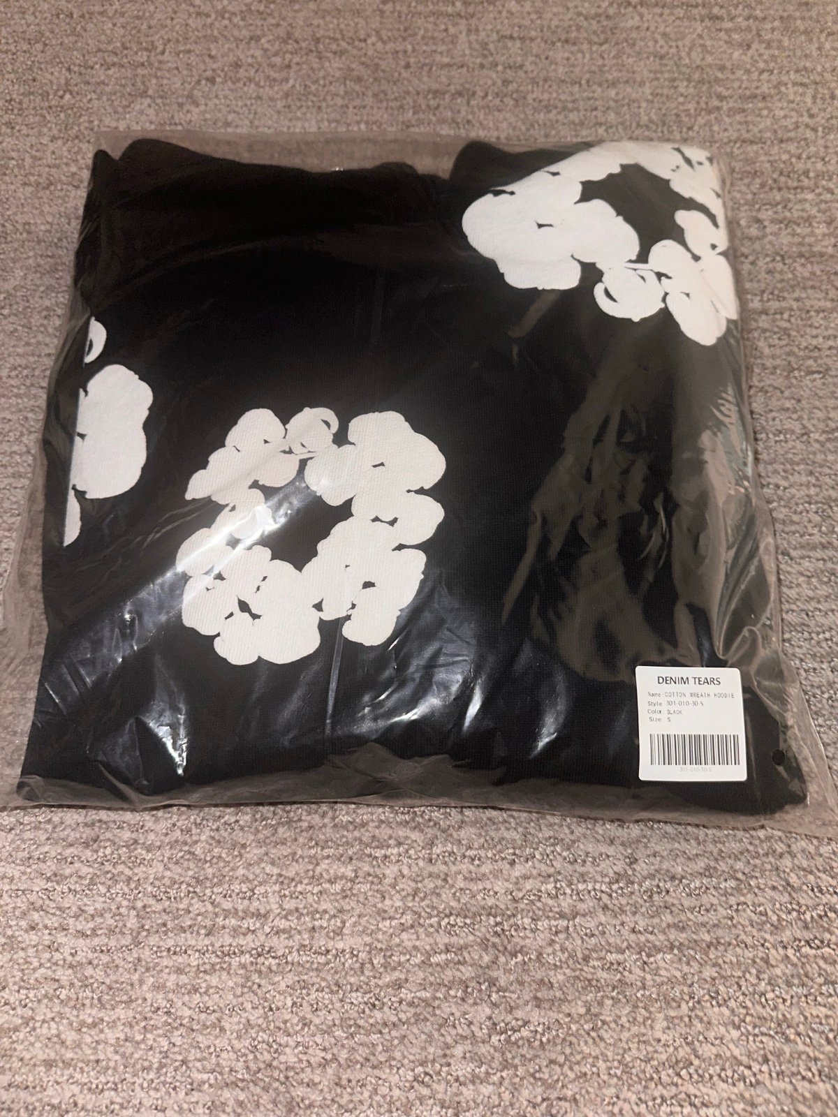 BLACK DENIM TEARS HOODIE