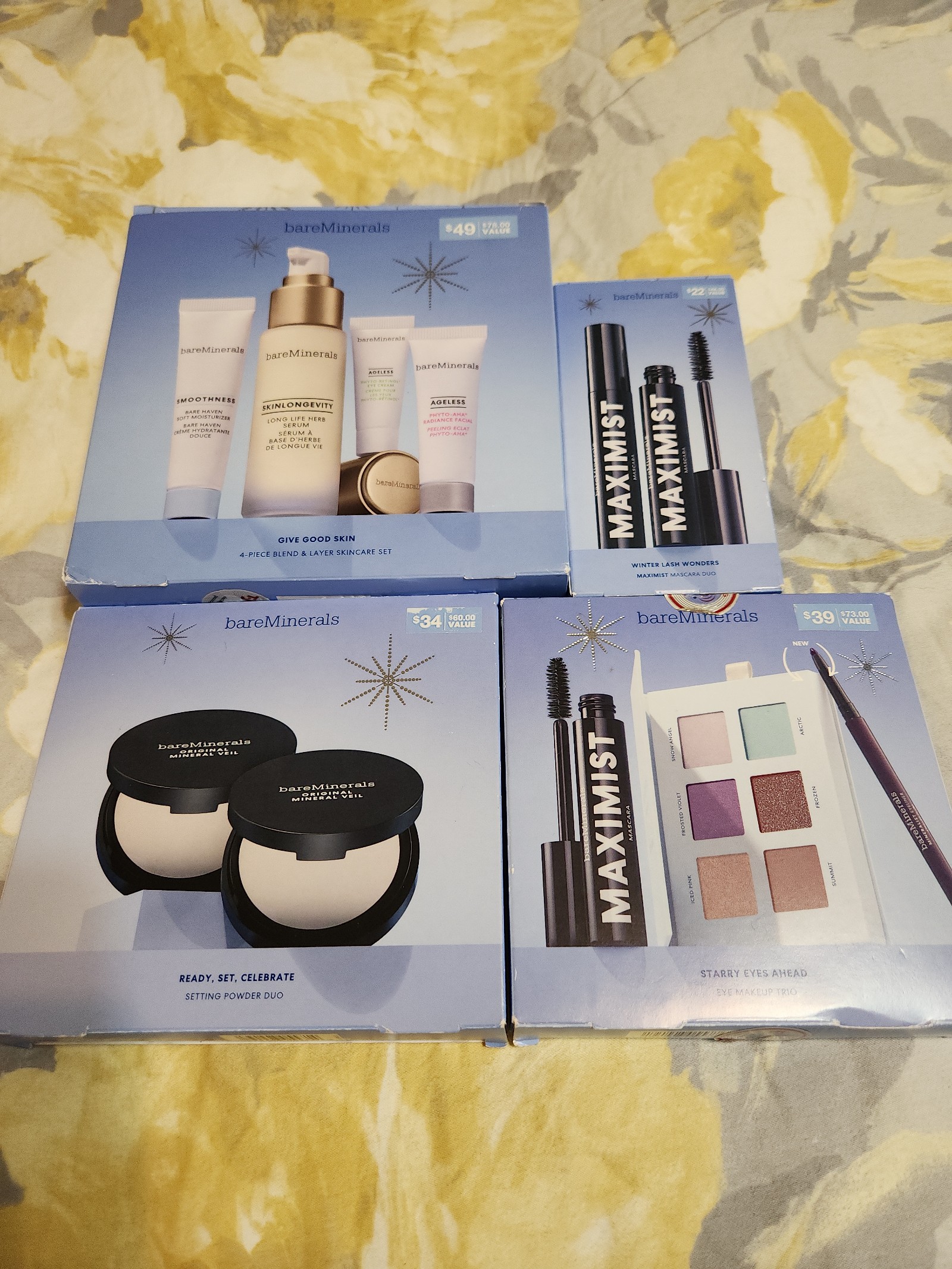 Bundle of bare minerals makeup and skincare sets