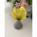 Studio Art Pottery Vase Signed Jen Gray Yellow Glaze Pottery Ceramic Vintage 8.5