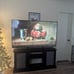 Retro TV Stand for 65 inch TV, TV Console Cabinet with Storage, Open Shelves