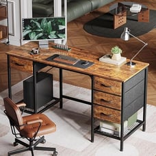 55 Inch Computer Desk with 4 Drawers