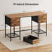 55 Inch Computer Desk with 4 Drawers