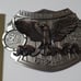 Vintage 1986 50 Years Harley Davidson Brookfield Collectors Guild Belt Buckle