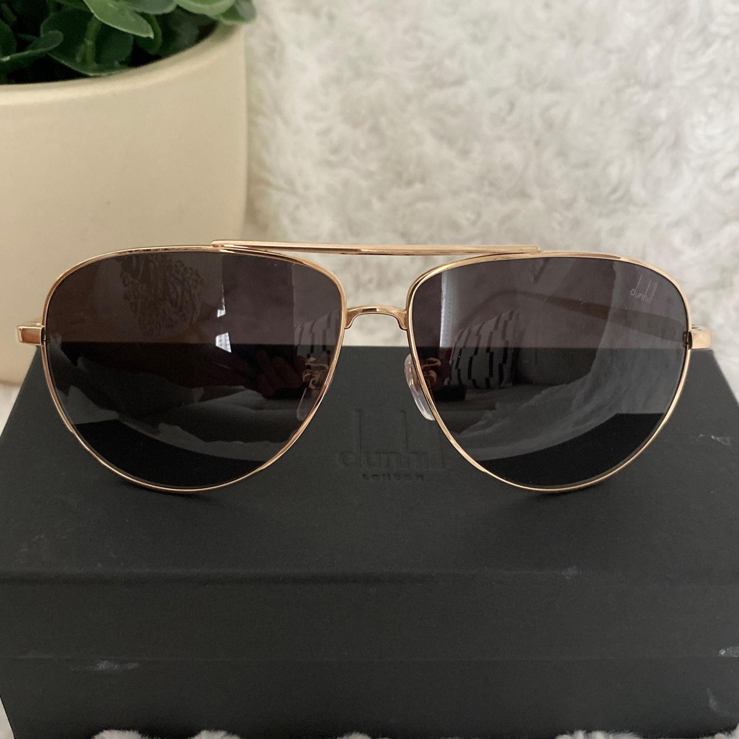 Dunhill Gold Frame Titanium Aviator