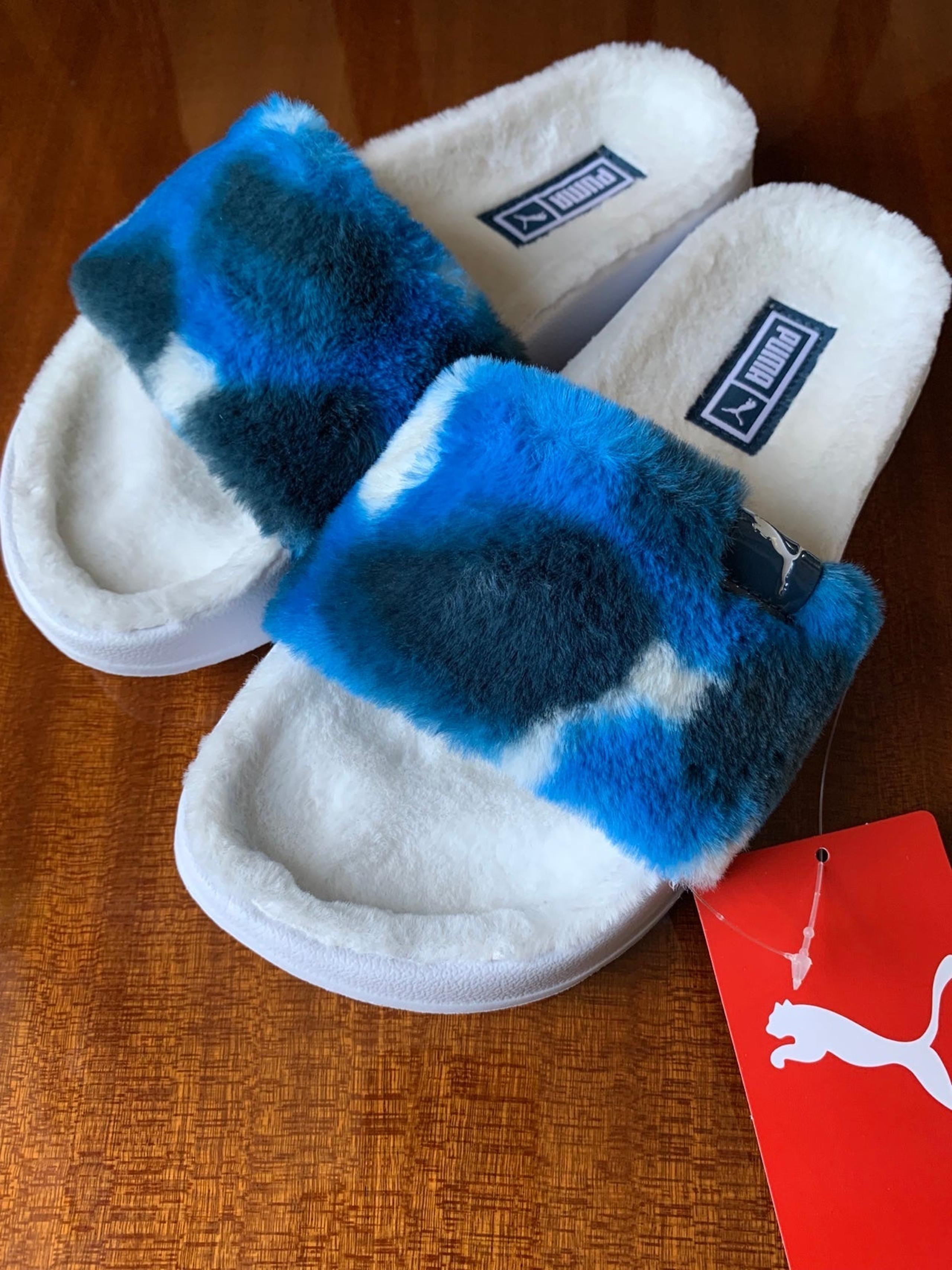 WOMEN'S PUMA LEADCAT 2.0 FLUFF TIE DYE SLIDE SANDALS