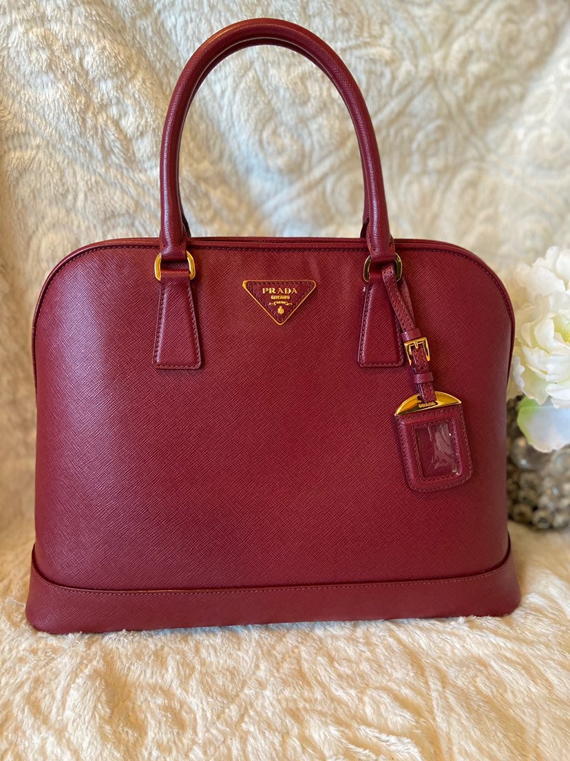 PRADA Saffiano Red Purse