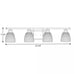 Progress Lighting Lucky Collection 4-Light Polished Chrome Bathroom Vanity Light