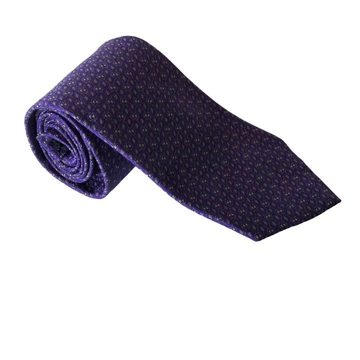 Lauren Ralph Lauren Silk Purple Patterned Mens Tie