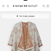 Coach signature poncho reversible NWT