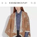Coach signature poncho reversible NWT