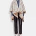 Coach signature poncho reversible NWT