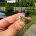 925 sterling silver 2.25 CTW yellow & white Moissanite ring size 7