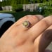 925 sterling silver 2.25 CTW yellow & white Moissanite ring size 7