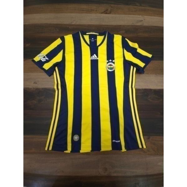 Official Adidas Fenerbache 2016-2017 Home Soccer Jersey Stripes Men's Size S