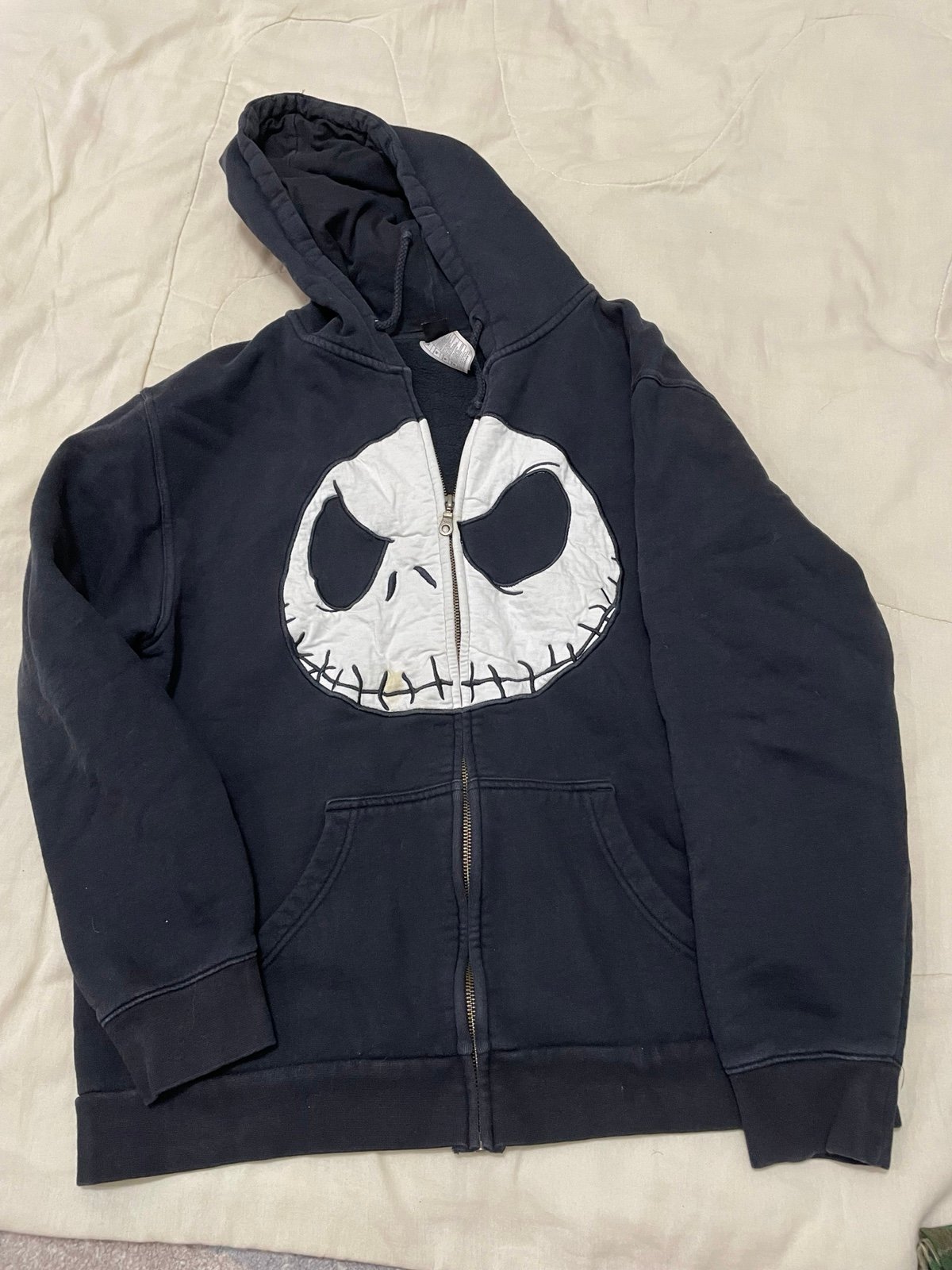 Vintage Giant Tim Burton's The Nightmare Before Christmas Hoodie Jacket medium