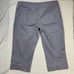 Gray Cropped Capri Pants Women’s 16 Pedal Pushers Calf Summer Preppy Minimalis