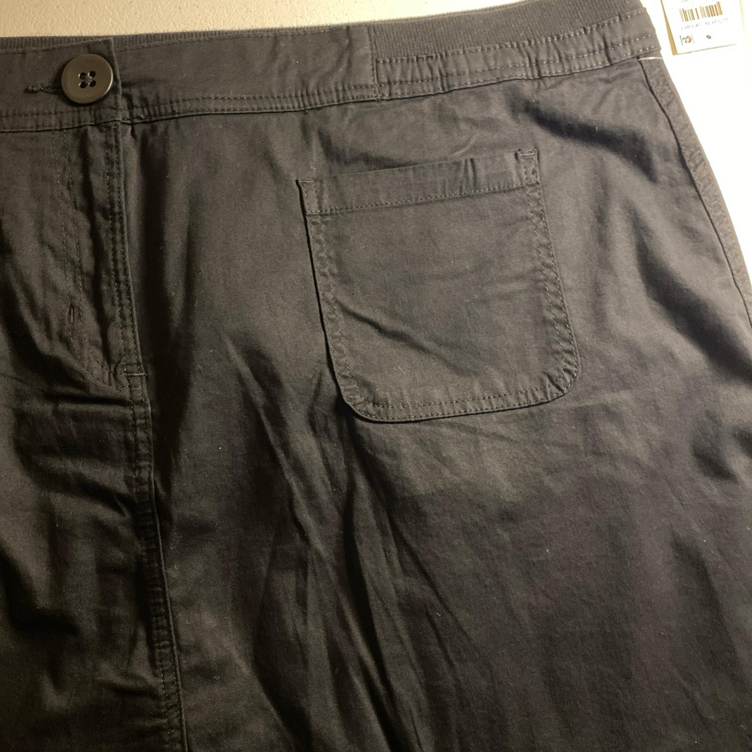 Women's Black Woven Skort NWT Sz 22W (G6) - Karen Scott
