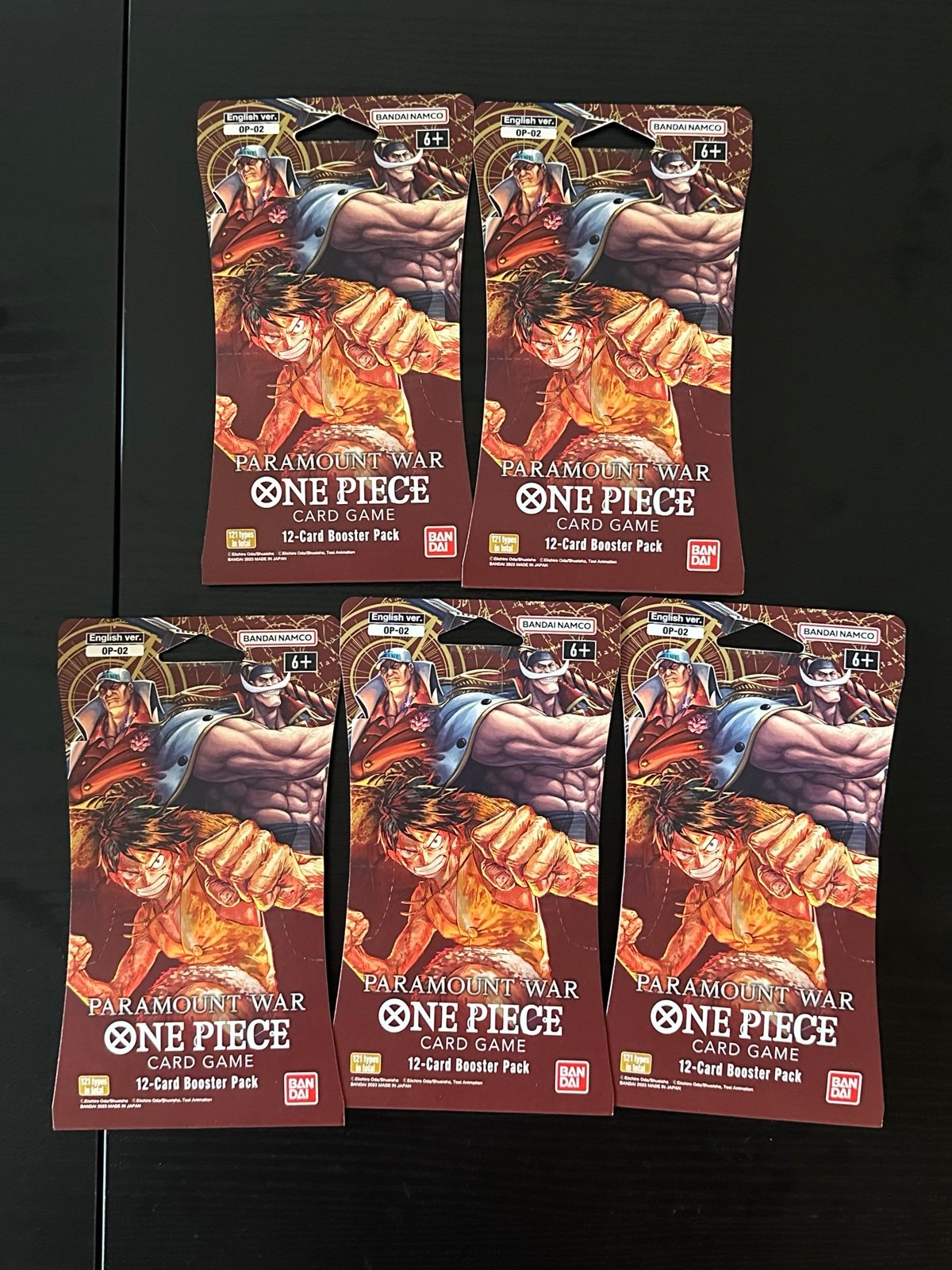 One Piece Paramount War Booster Pack X5