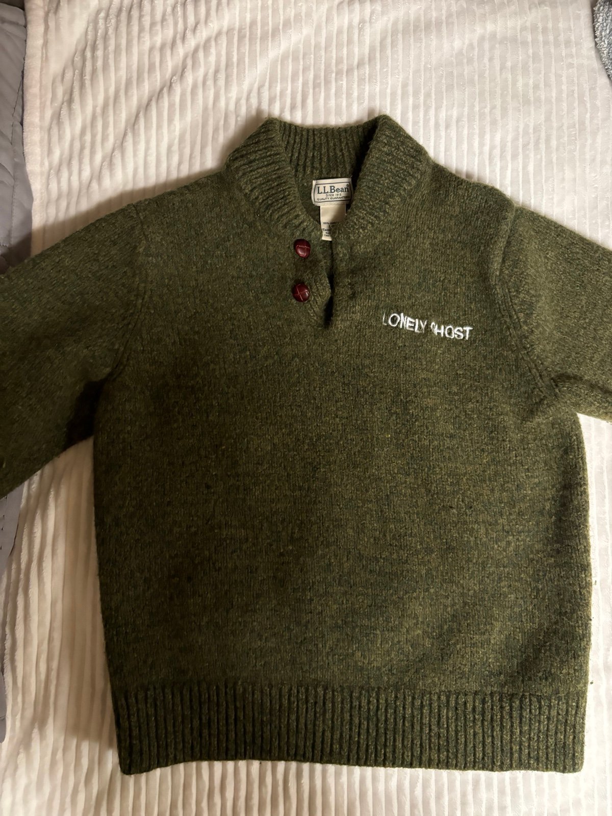 Lonely Ghost x ghosted garments LL bean sweater